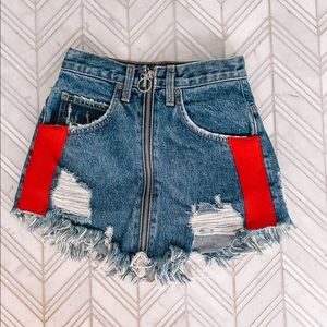 LF carmar denim jean skirt